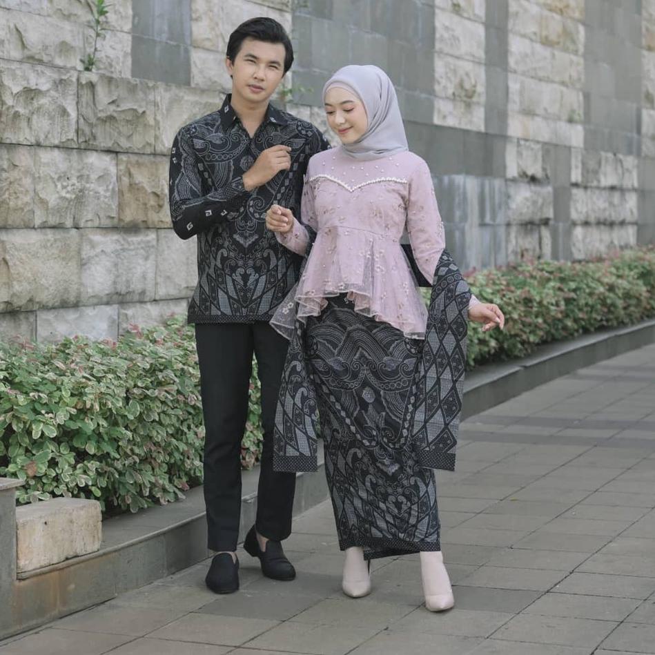 Menarik Batik Couple Modern Couple Modern Kebaya Tunik Couple Tunangan Wisuda Kondangan Lamaran Bati