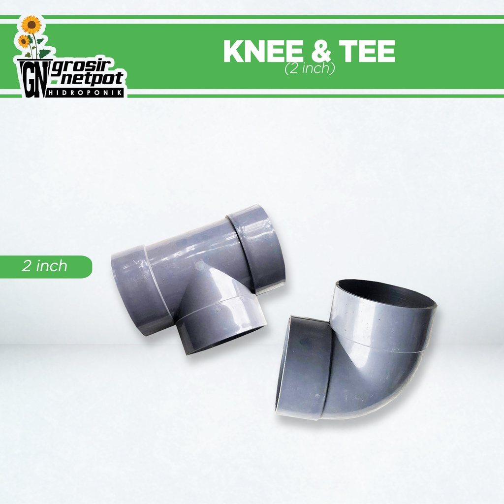 Knee 2”  / Elbow / Tee / Fitting Sambungan Pipa Paralon PVC 2 inch