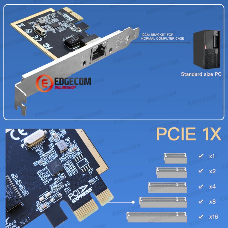 PCIE PCI EXPRESS Gigabit Lan Card 10/100/1000Mbps BF-H803 BAFO