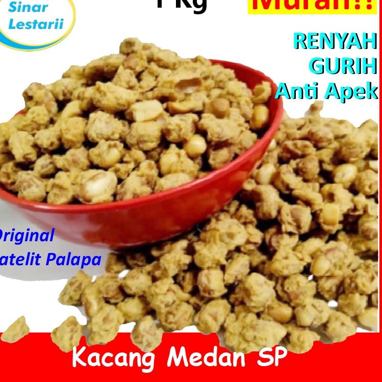 

New Stock--Kacang Telor Medan 1Kg - Crispy Original Satelit Palapa Kiloan
