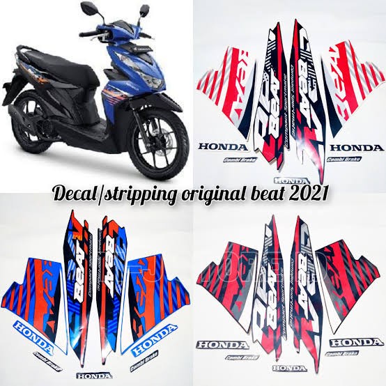 stiker striping motor Beat 2021-2022 kualitas terjamin