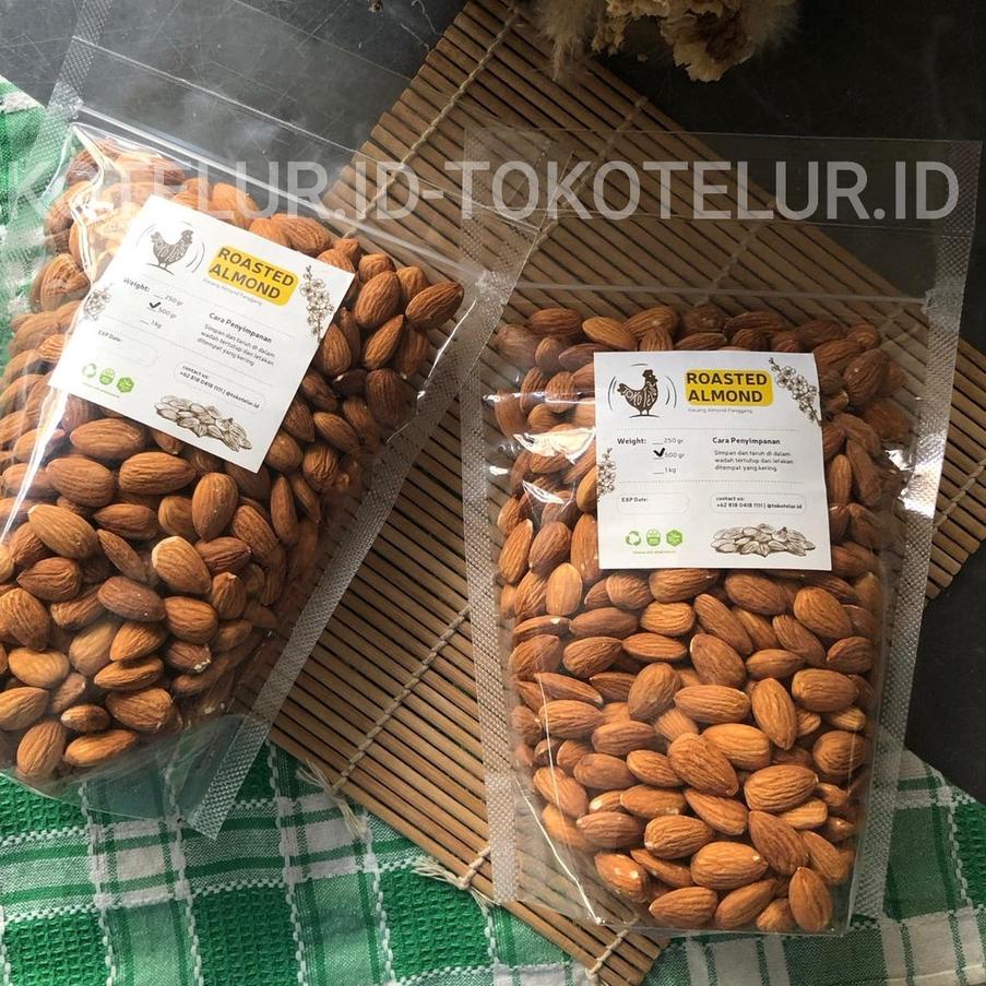 

✨STAR✨ Roasted Almond Premium (Panggang) Kacang Almond - Blue Diamond 500Gram grosir