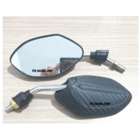 Spion kaca spion Beat Carbon Karbon Beat spacy Scoopy Vario vario 125 150Tangkai Pendek chrome