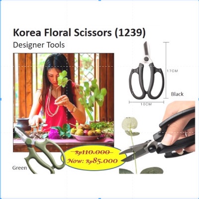 

Nikmati Korea Floral Scissors (1239) Gunting Bunga - Barang Florist Hemat