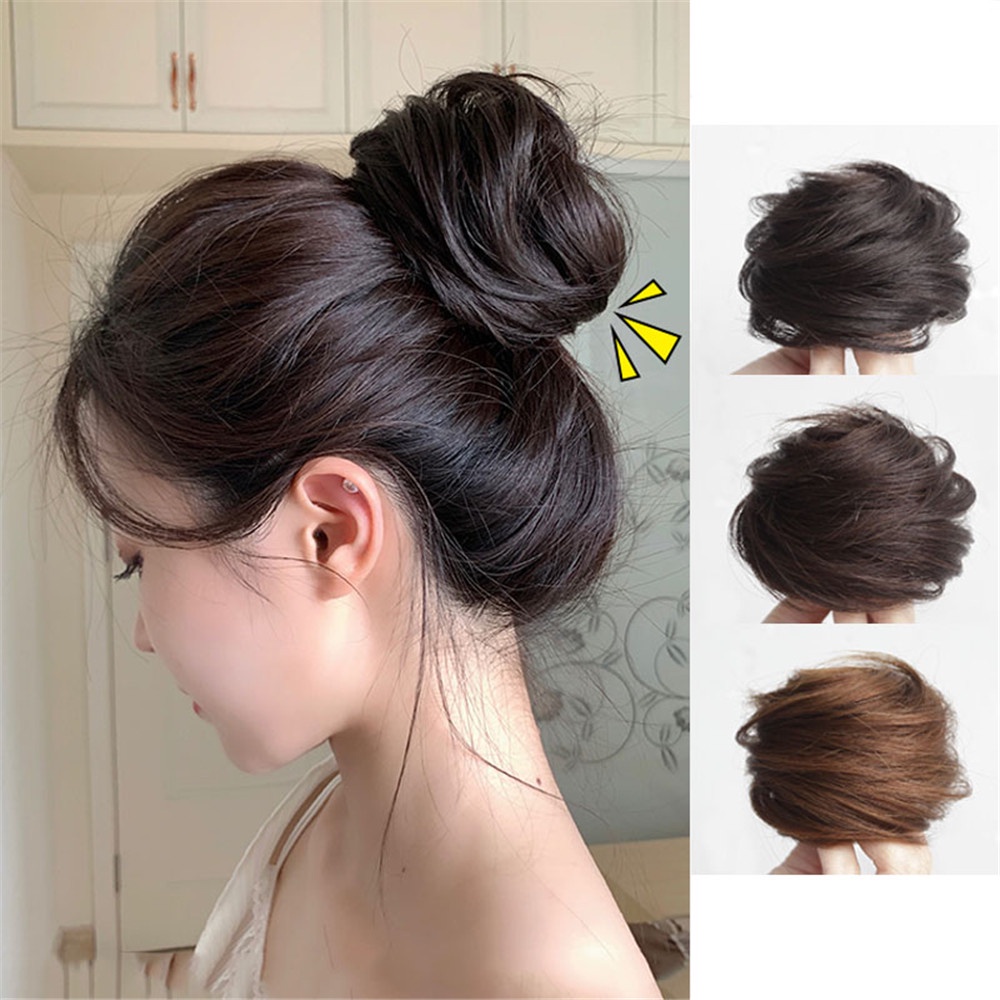 1 Pc Wig Rambut Kepang Keriting Bentuk Bulat Untuk Wanita