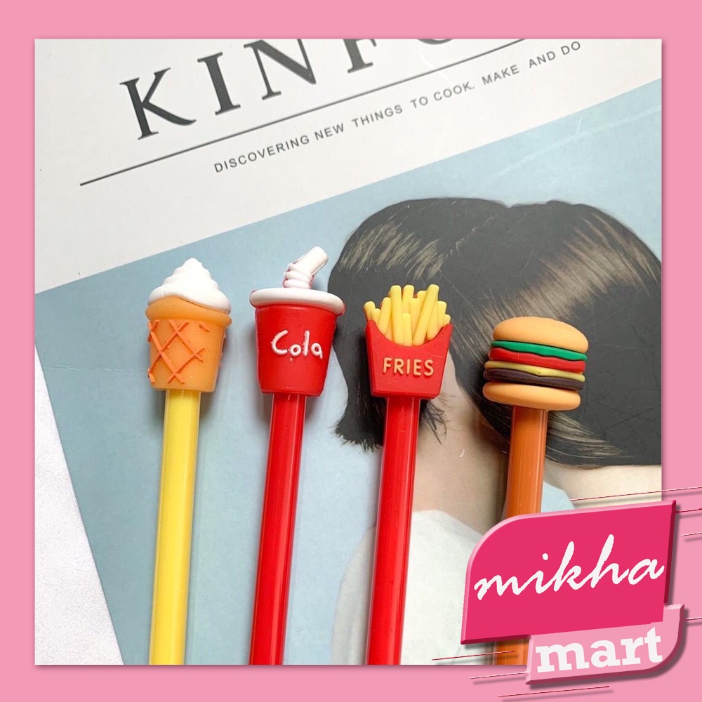 

Pulpen Food Burger / French Fries / Cola / Ice Cream / Pulpen Sekolah / Kantor - MIKHAMART