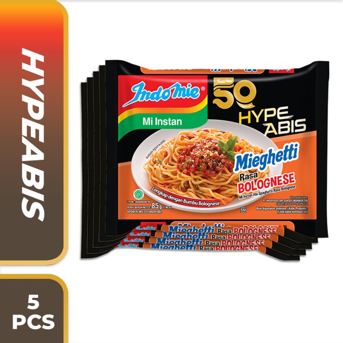 

NEW 5 Pcs - Indomie Hypeabis Mieghetti Bolognese