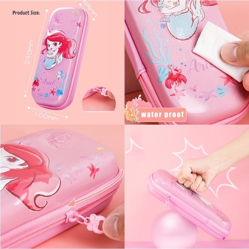 disney 3d eva material hard case pencil box kotak tempat pensil Disney