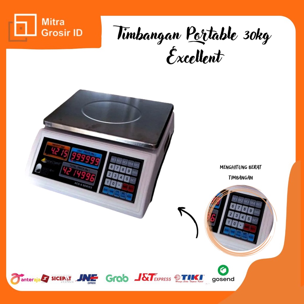 Timbangan Portable 30 kg EXCELLENT