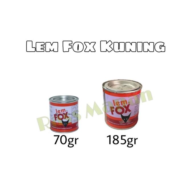 

*$*$*$*$] Lem Fox Kuning Lem Kayu 70gram 185gram