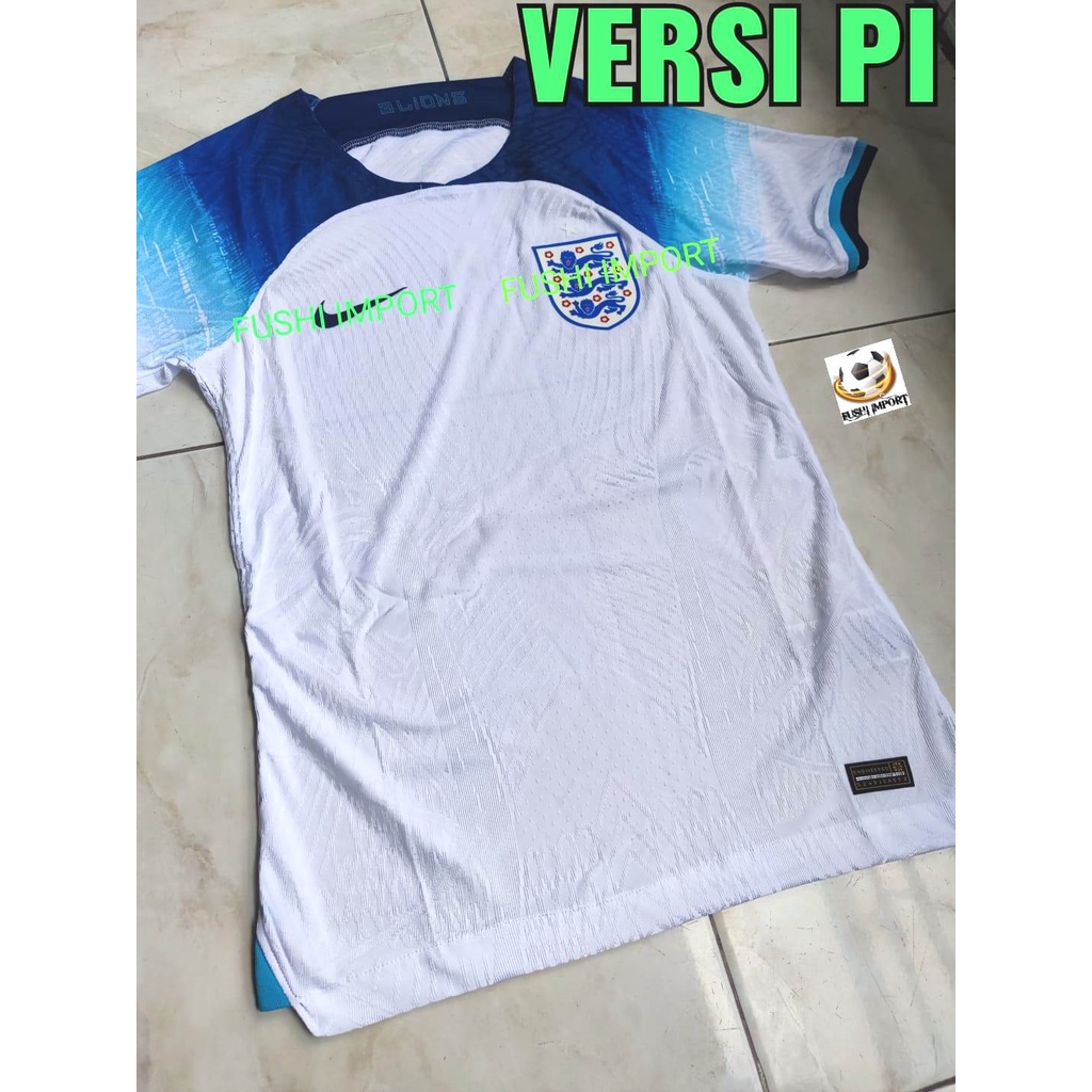 Player Issue | Jersey Baju Bola Inggris Home World Cup Piala Dunia 2022 Drifit Adv Vaporknit