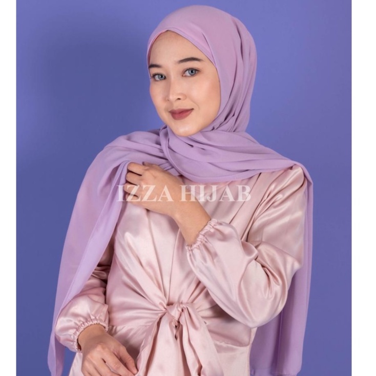 PASHMINA + INNER 2IN1 BISA BOLAK BALIK / PASMINA INNER / PASHMINA INSTAN / PASHMINA CERUTY BABY DOLL BY IZZA