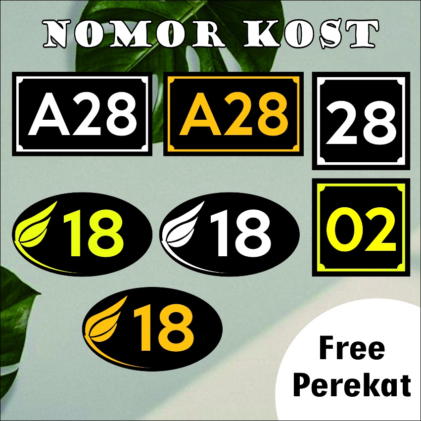 Nomor Kos Nomor Hotel Nomor Rumah Akrilik Nomor Pintu Nomor Akrilik