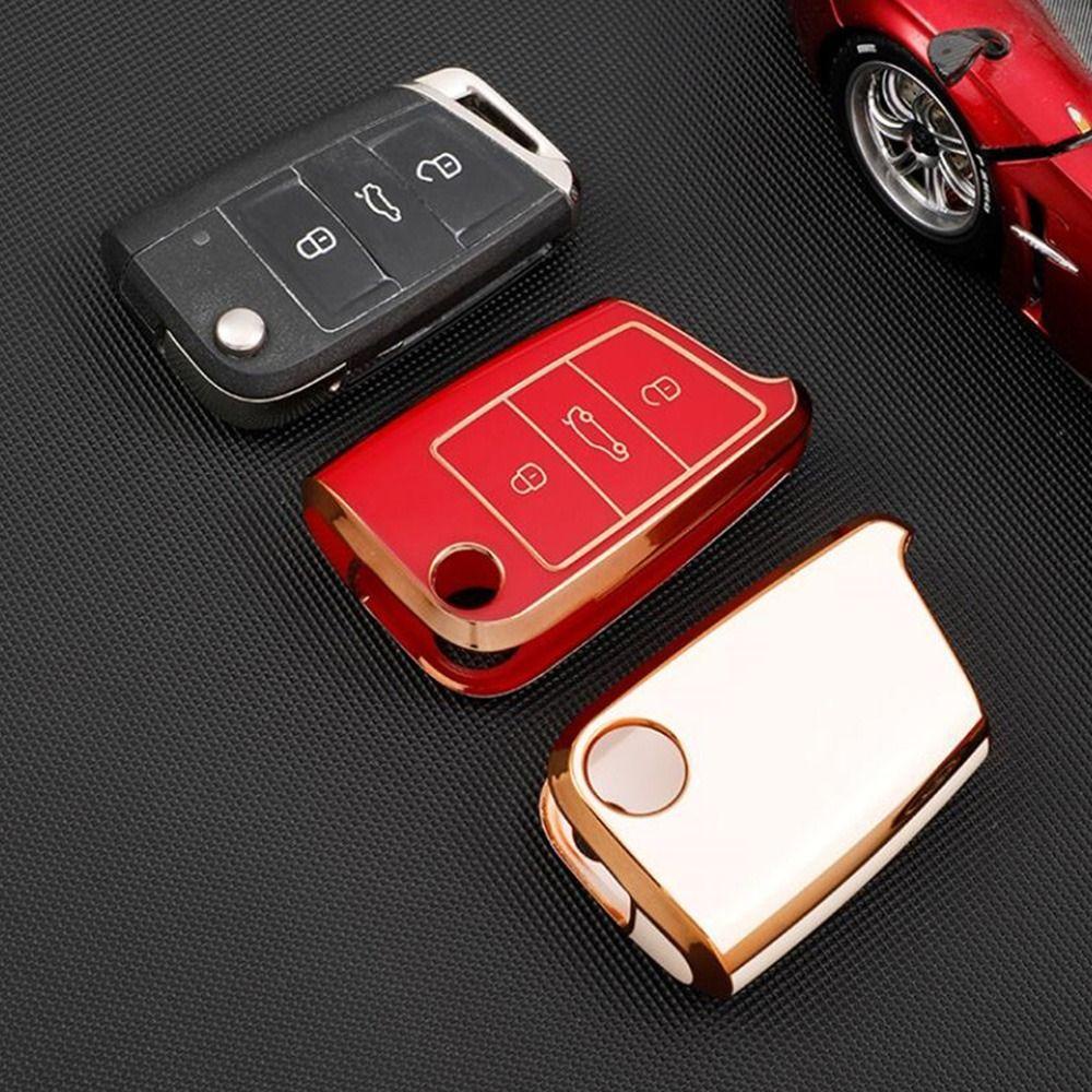 Top Remote Key Case Soft TPU Pelindung Aksesoris Mobil Key Fob Cover