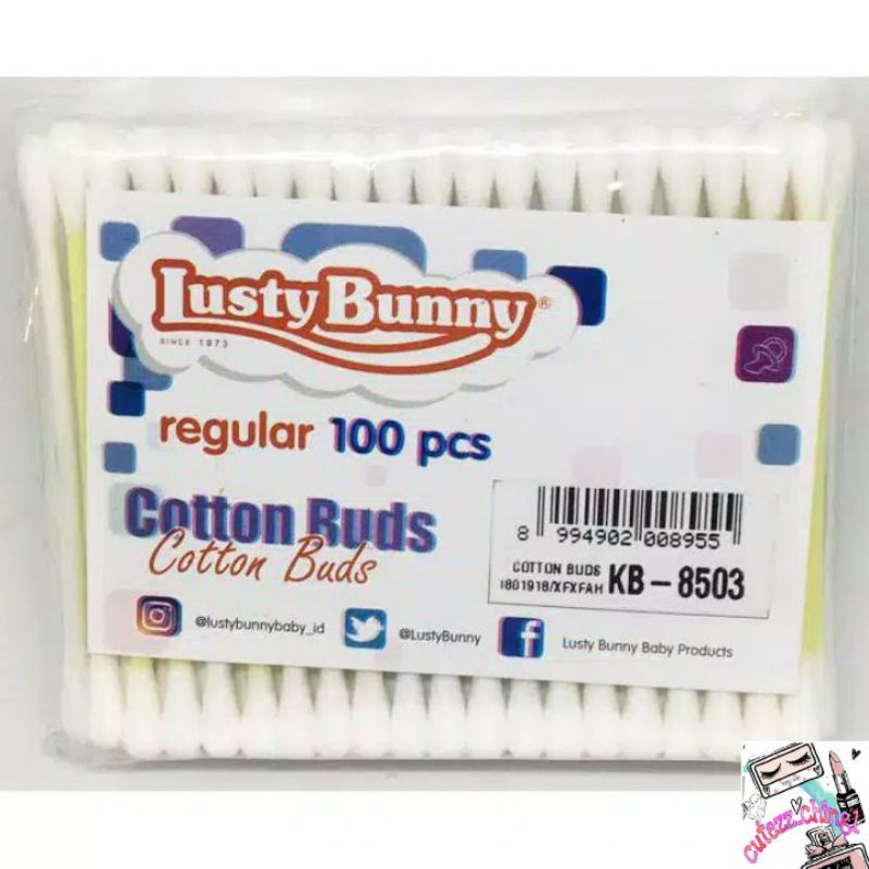 ☃Cutezz_Ching1☃Lusty Bunny Cotton Buds REFILL isi 100s - Bayi &amp; Dewasa