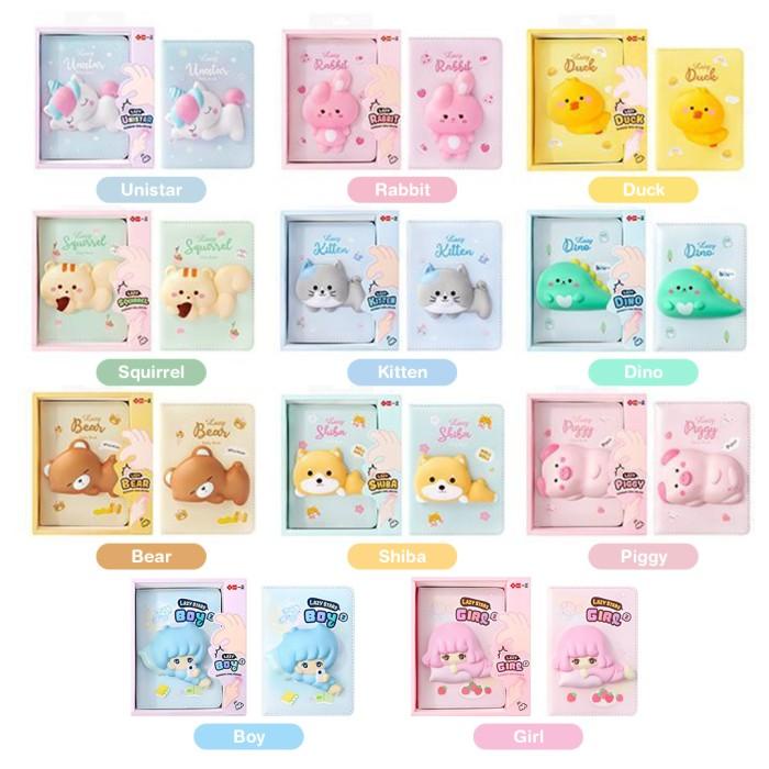 

TOKKADO Fuwa Squishy Daily Notebook Agenda Buku Catatan Anak Lucu