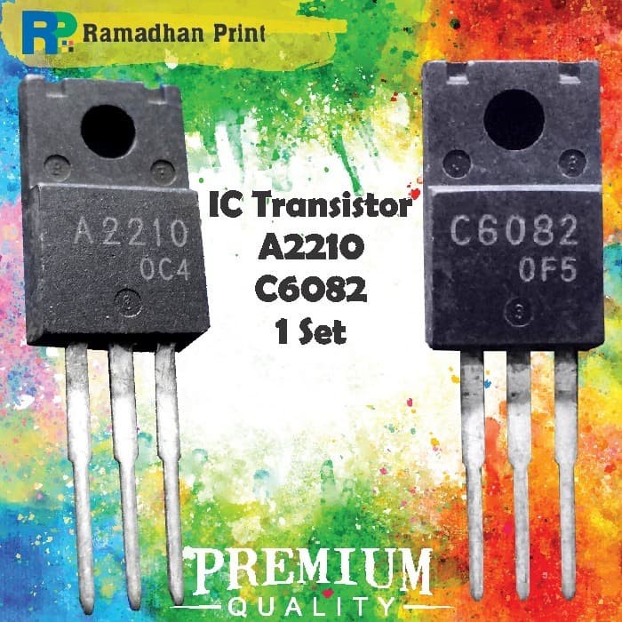 Sparepart Ic Tr / Transistor A2210 + C6082 Set Epson 1390 T1100 L1300 L1800 New