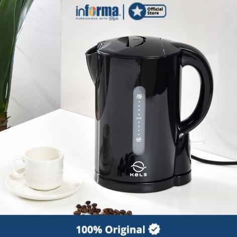 INFORMA - TEKO LISTRIK - KELS HUDSON WATER KETTLE 1L BLACK