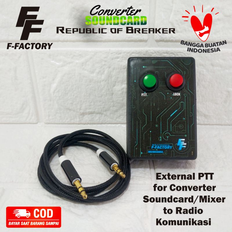Jual External PTT / Converter Radio Komunikasi ke Soundcard