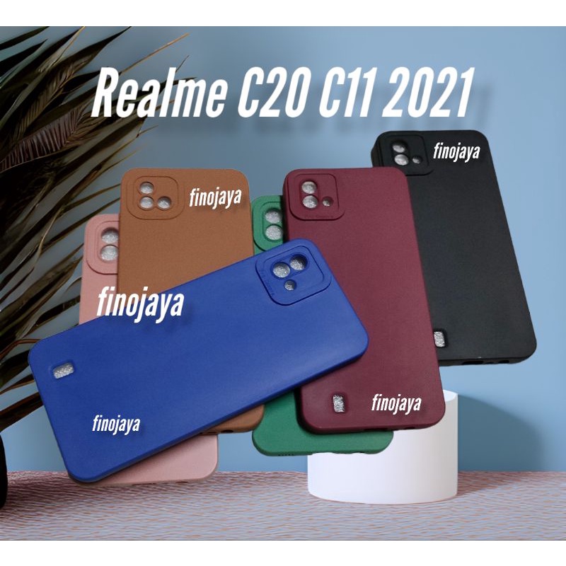 Case Macaron Realme C11 2021 C20 Silikon Casing Selicon Softcase Pelindung Pro Camera