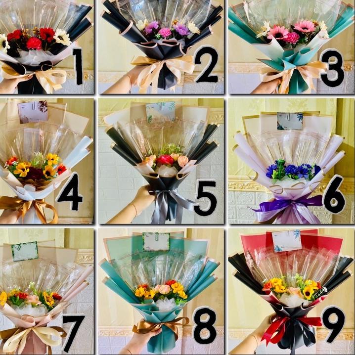 

[⚡TOK SIAP 【COD】]Buket kosong uang / barang 5 10 15 20 slot hand bouquet cellophane hampers hadiah ultah wisuda anniversary