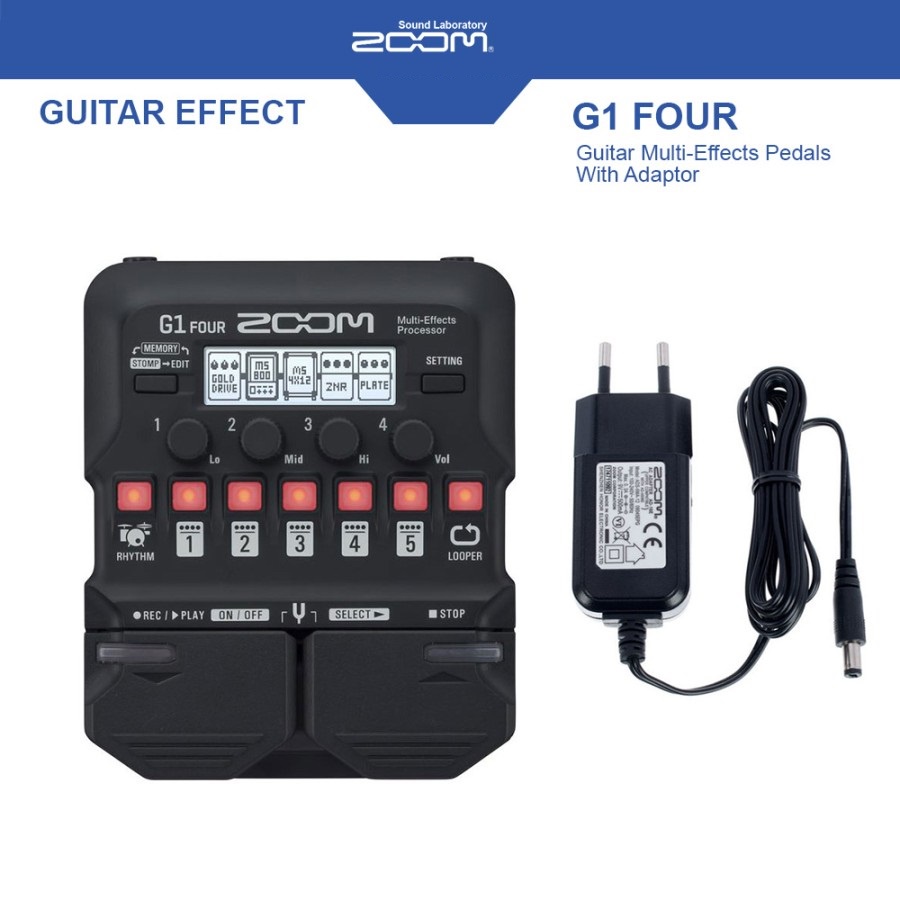 Zoom G1 FOUR Multi-effects Processor Effect Gitar Zoom G1 FOUR