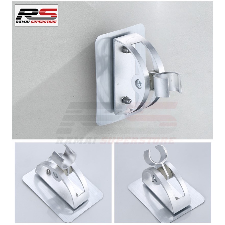 Penyanggah Gantungan Kepala Shower Holder Bracket Drill Free