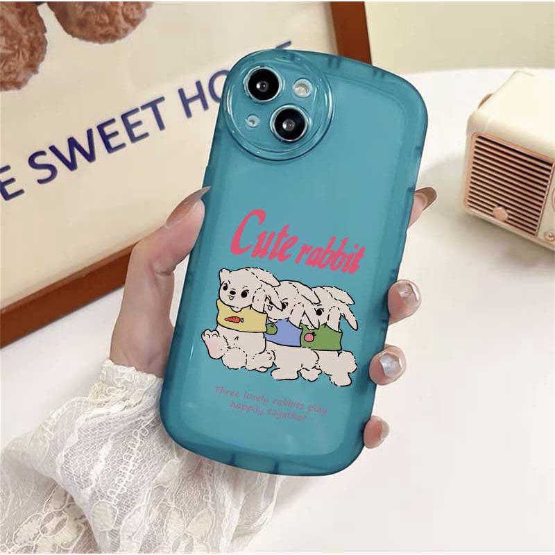 Soft Case TPU Motif Kelinci Cover Samsung A14 M14 A04 A13 A02S A03 A03S A23 A30S A11 A12 A51 A30 A50 A52 A20S A10S M11 M12 J4 Plus J7 Prime