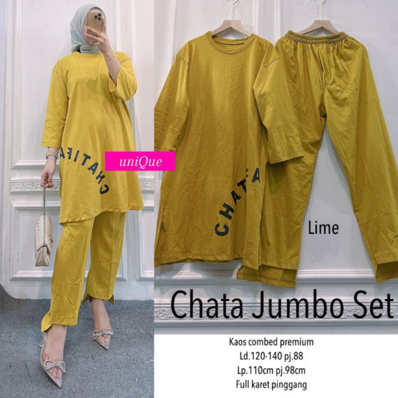 CHATA JUMBO SET | SETELAN FULL COMBED PREMIUM TERMURAH