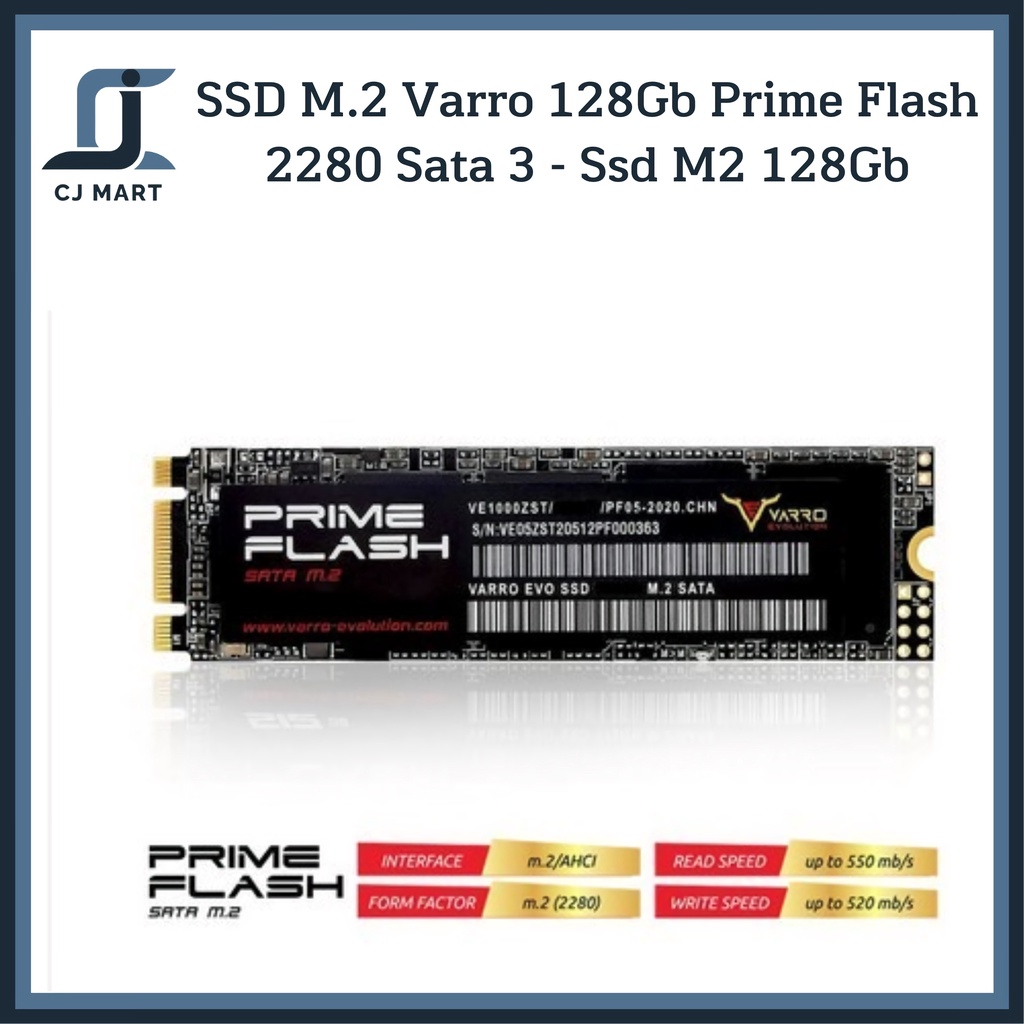 Ssd M.2 Varro 128Gb Prime Flash 2280 Sata 3 - Ssd M2 128Gb