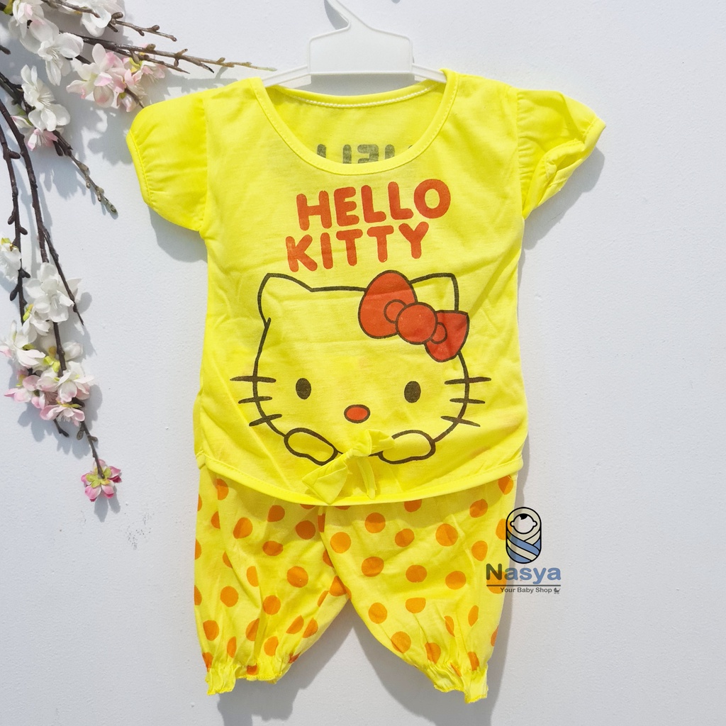 [N-010] Baju Bayi New Born hello kitty / Setelan sehari-hari anak perempuan (0-6 bulan)