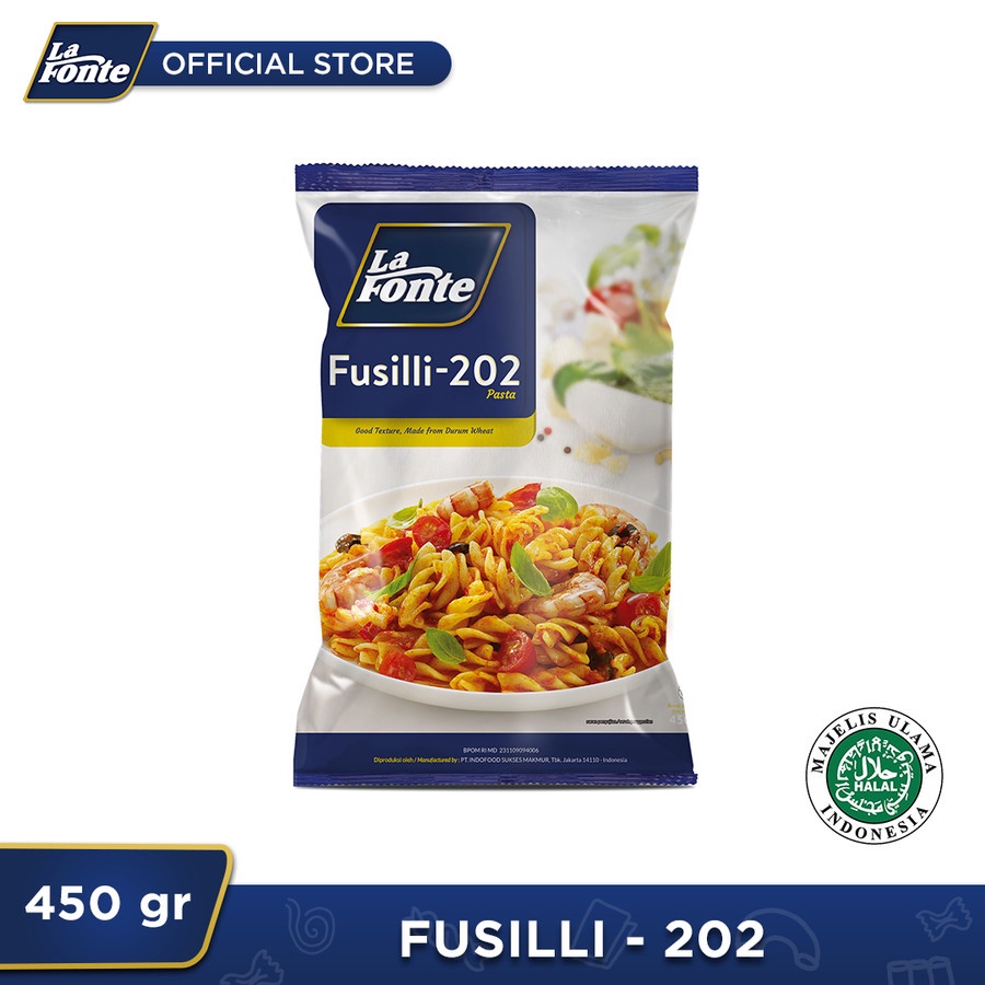 

La Fonte Fusili / Pasta Spiral Siap Masak 450 gr