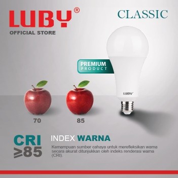 Lampu LED LUBY Classic 24 Watt Bohlam Bulb 24W W cahaya putih Cool Daylight CDL 6500K E27