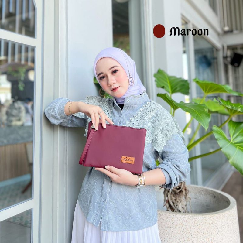 HAWA HANDBAG BY AGHNIA BAHAN CHOCOLY ANTI AIR WATERPROOF