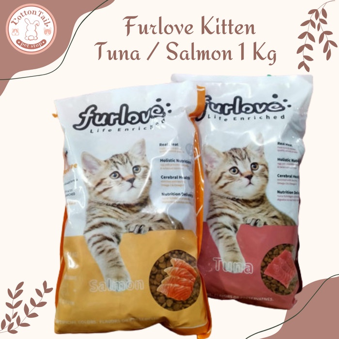 Furlove Kitten Tuna Salmon Makanan Kucing Cat Food 1 Kg