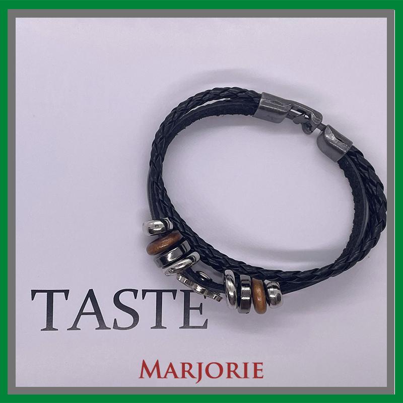 Gelang Tangan Kulit Adjustable Motif Anime Bahan Zinc Alloy Untuk-MJD