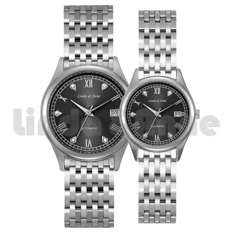 Jam Tangan Couple Original Anti Air Pria Wanita Luminous Analog Stainless Steel Fashion