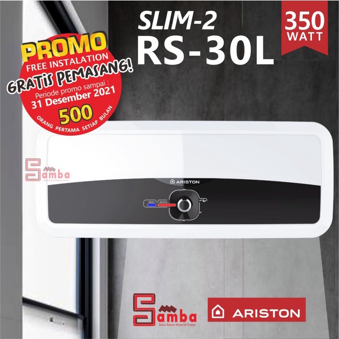 Water Heater Ariston - Slim 30 L 350 Watt - Electric Water Heater