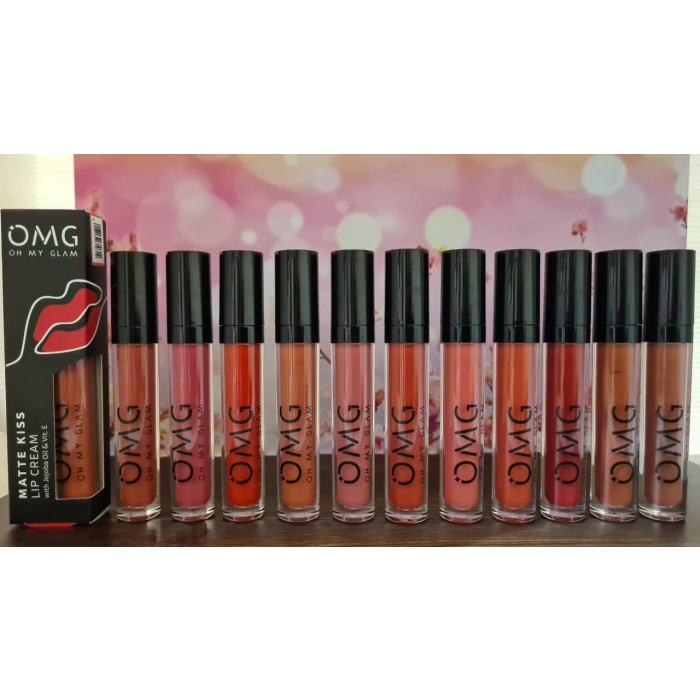 OMG OH MY GLAM Matte Kiss Lip Cream Lipstick Lipstik LIPCREAM ORIGINAL