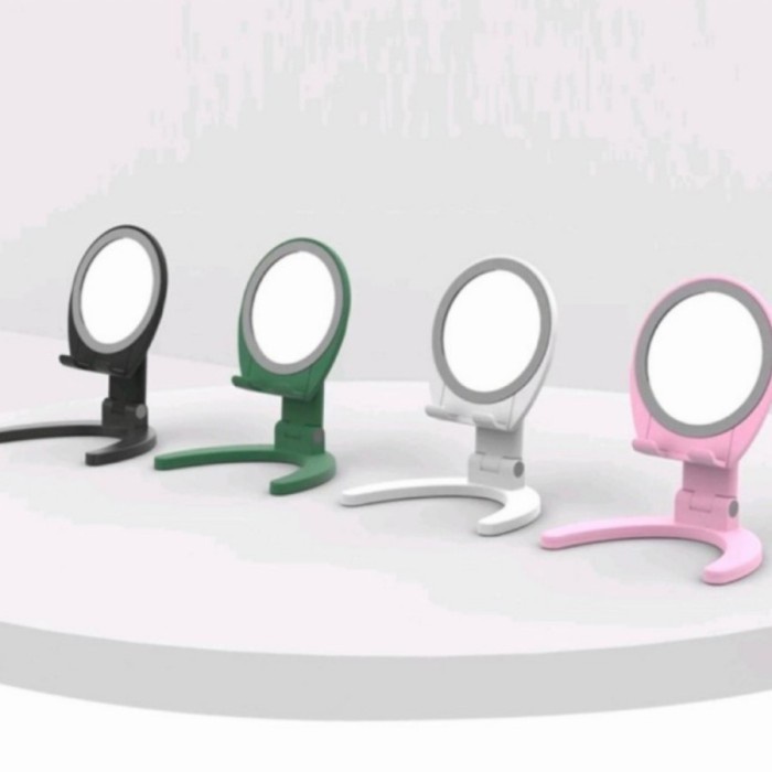 HD47 Phone Holder cermin HD-47s Mirror Phone Stand Holder HP HD47 Bahan Kaca dudukan handphone