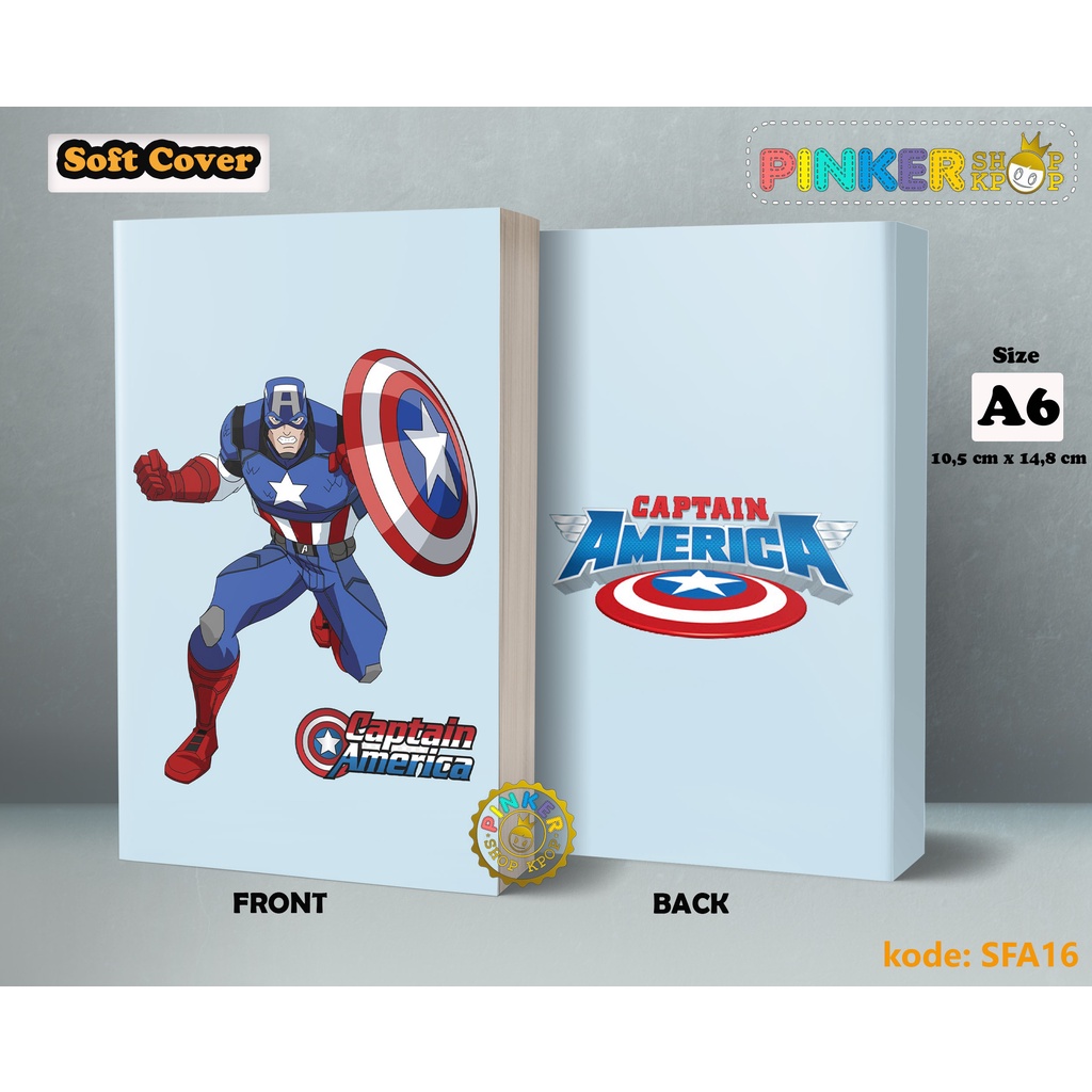 

(SFA16) Pocket Note Marvel Avengers Captain America Softcover