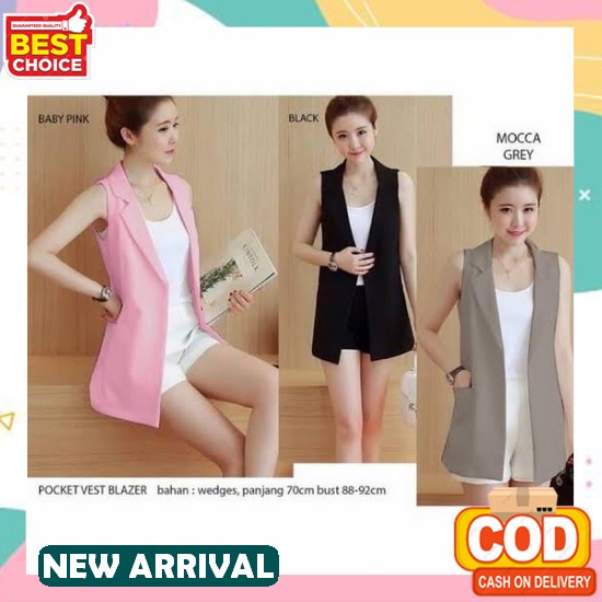 Blazer Pendek Wanita / Jas Kerja Wanita / Akila - Ll/ Blezer Wanita / Bleser Kerja / Woman Blazer / 