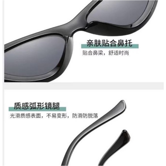 Kacamata Hitam Gaya/Triangle Vintage/Cat Eye Sunglasses Women And Men Fashion Sunglasses Kacamata Fashion #Row-011
