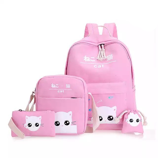 Tas Gendong Anak Cewe SD TK Miscat Wanita  - Tas Ransel Backpack Slingbag Cewek Murah Mahasiswa Seko