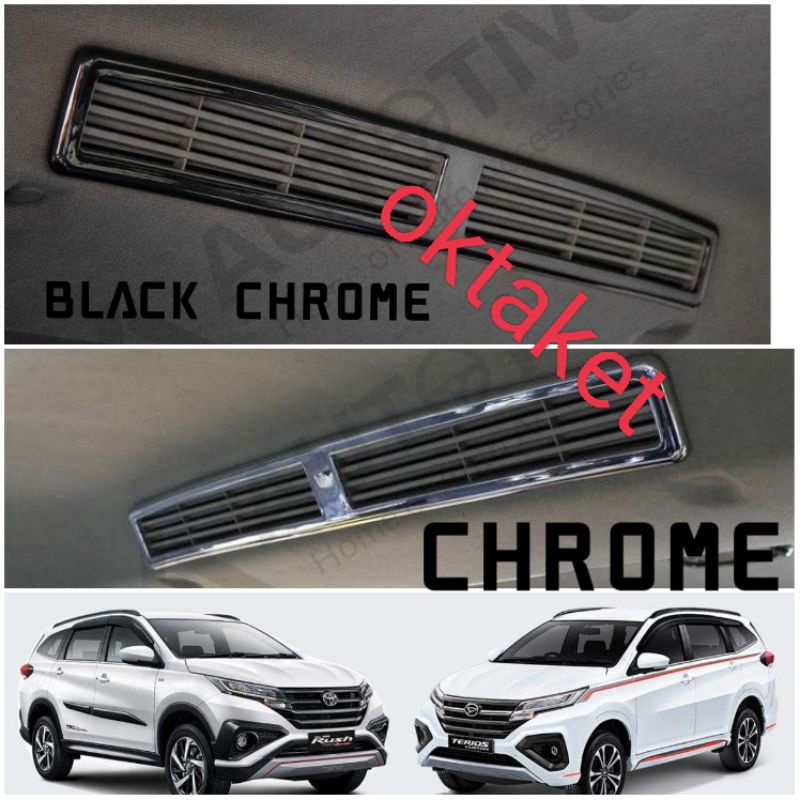 panel interior Ac belakang rear All new Rush Terios 2018 2020 2022 Gr Sport Chrome &amp; Black Chrome jsl