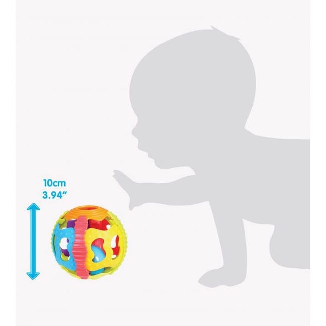 PLAYGRO SHAKE RATTLE &amp; ROLL BALL - 120753