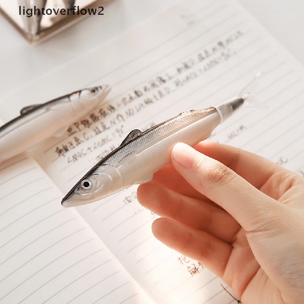 (lightoverflow2) 1pc Bolpen 0.5mm Bentuk Ikan Laut Lucu Kreatif Untuk Stationery Sekolah