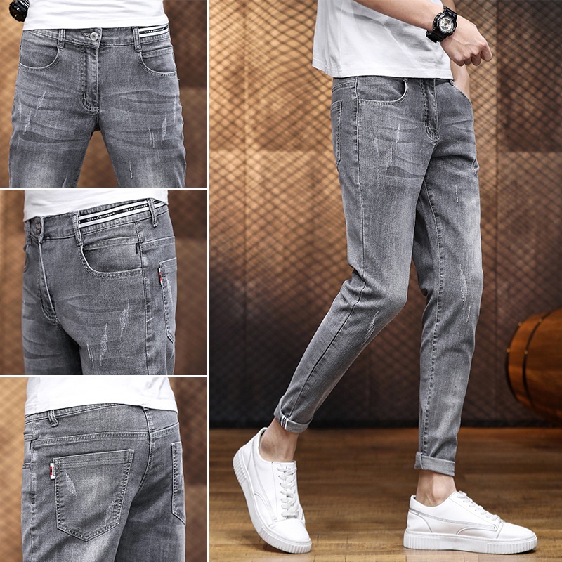 celana jeans cowo celana jeans hitam pria jeans pria slim fit jeans celana jeans pria standar celana jeans stretch pria  korean style
