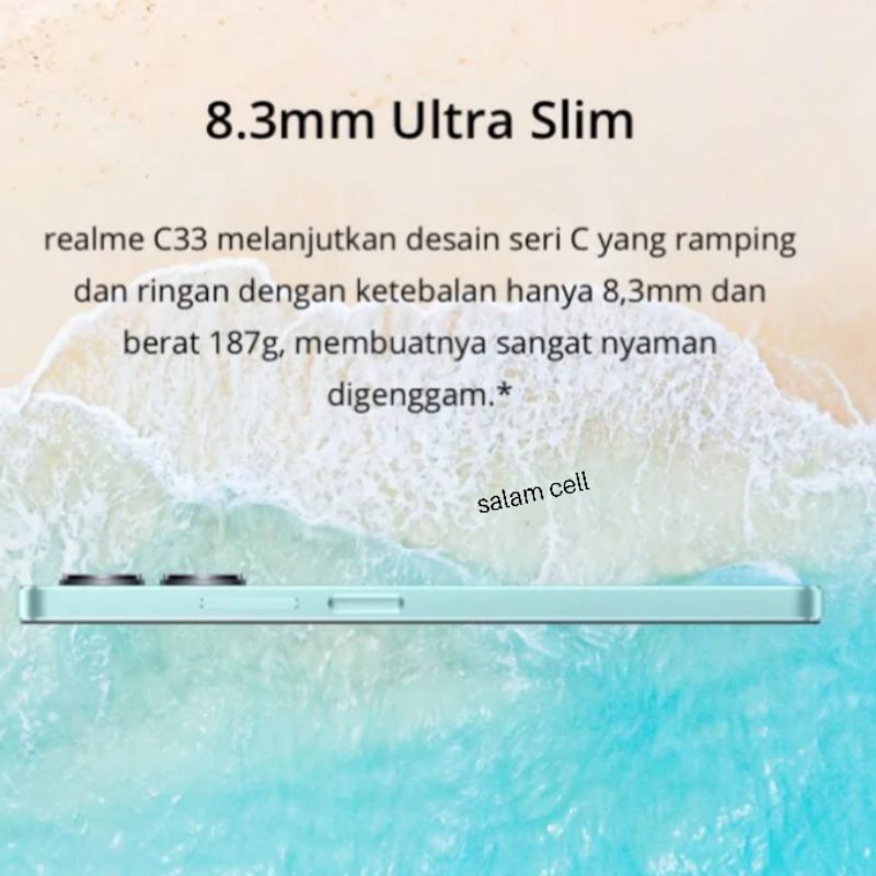 Realme C33 Ram 4+4/128GB Camera 50MP Baterai 5.000mAh Garansi Resmi