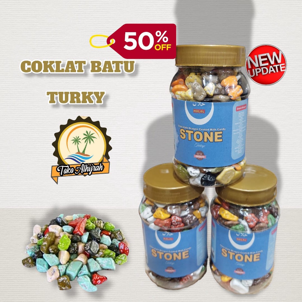 

coklat batu /krikil original turky 250gr kemasan toples